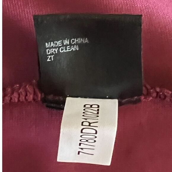 NWT Gianni Bini Midnight Glamour Pam Velvet Crew Neck Long Sleeve Dress Merlot L - Picture 6 of 7